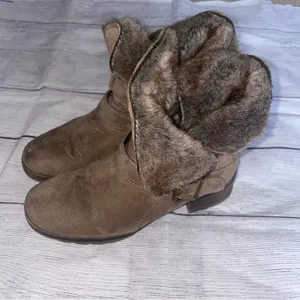 Sonoma Faux Fur Women's Tan Ankle Boots thumbnail 3