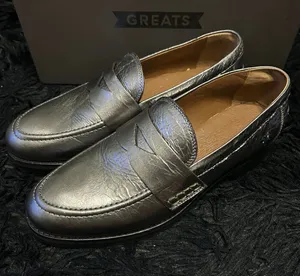 FRYE Melissa metallic leather loafers slip on shoes women’s 8 new thumbnail 1