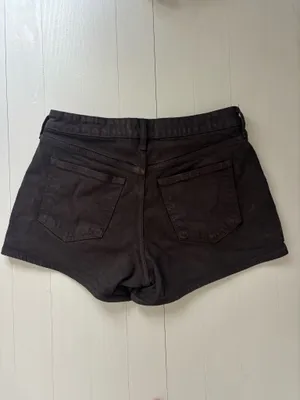 Abercrombie Mid Rise A-Line Brown Jean Shorts (Curve Love) thumbnail 3