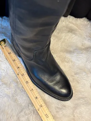 Frye Riding Boots Leather Black Melissa Pull-On thumbnail 4