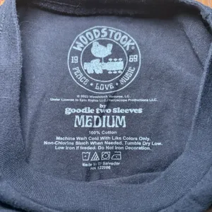 Woodstock Music Festival 1969 Graphic T-Shirt Womens M Goodie Two Sleeves Hippie thumbnail 4
