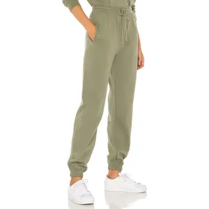 SNDYS Lounge Luxe Sweatpants Khaki Green Drawstring Active Wear Revolve Womens 6 thumbnail 2
