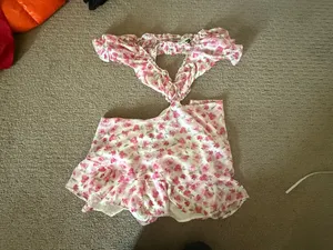 Boutique Pink babydoll dress with cutouts thumbnail 3