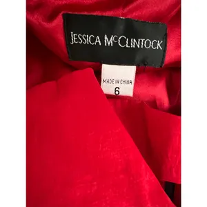 Jessica McClintock‎ Red Mini Cocktail Dress Bodycon Satin 6 Open Back Bandage thumbnail 4