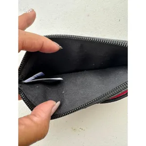 Disney Parks Minnie Mouse Polka Dot Bow Stripe Slim Credit Card ID Zip Wallet thumbnail 3