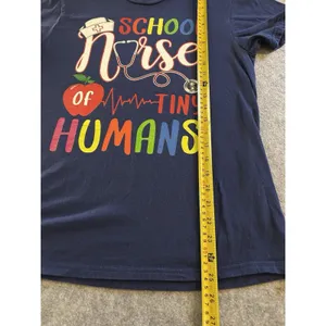 Primary Colorful Navy Elementary School Nurse Graphic Tee S, Back To School thumbnail 10