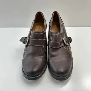 Natural Soul by Naturalizer CARLO Heeled‎ Loafer 8.5M Brown Slip On Academia thumbnail 2