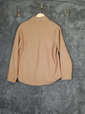 J.Crew Camel Button-Up Shirt Jacket Wool Blend Layering Neutral Quiet Luxury S thumbnail 4