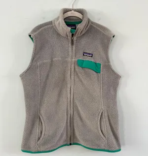 Patagonia Re-tool Polartec Gray Fleece Zip Up Vest thumbnail 1