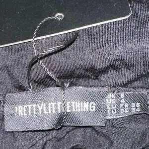 NWT PrettyLittleThing Black One-Shoulder Bodysuit Jersey‎ Knit Asymmetrical 4 thumbnail 4