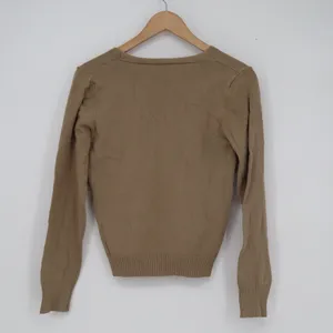 Emery Rose Tan Brown V-Neck Button Front Cardigan Sweater Womens Medium thumbnail 4