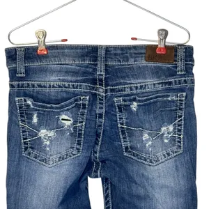 Buckle Women's Jeans Distressed Payton Skinny Hi-Rise Stretch Denim Navy Blue 28L‎ thumbnail 9