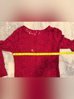 Loft Vintage-Inspired Red Lace Long Sleeve Maxi Dress thumbnail 5
