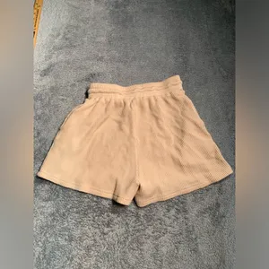White fox boutique Tan Waffle lounge Shorts small thumbnail 7