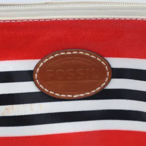Fossil Keyper Womens Handbag Multicolor Striped Adjustable Strap Crossbody Bag thumbnail 2