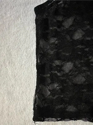 Edikted Gianna Sheer Lace Tank Top Black Size Small Floral Spaghetti Strap thumbnail 13
