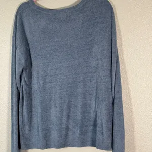 Barefoot Dreams Blue Cozycore Sweater Womens L Casual Casual Soft Plush Classic thumbnail 3