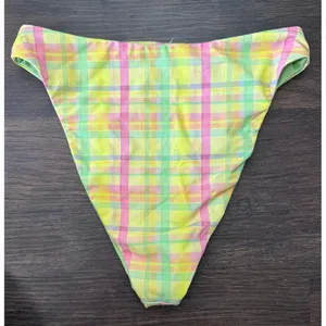 Dippin Daisy's Women's Pretty Plaid Underwire Tie‎ Strap Bikini Set Size Small thumbnail 9