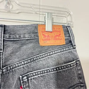 Levi’s 501 Original Cutoff Shorts Women’s Size 27 Black High Rise Button Fly Raw thumbnail 4