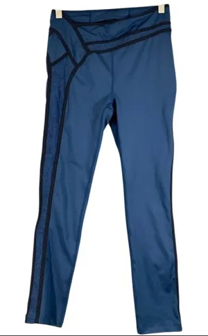 FP Movement by Free People Blue and Black Performance Leggings thumbnail 1