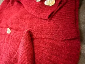 Red Cardigan Sweater Size M thumbnail 5