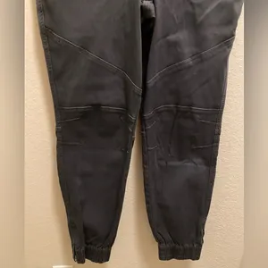 Spanx Stretch Twill Cargo Jogger Size L In Washed Black New With Tag thumbnail 7