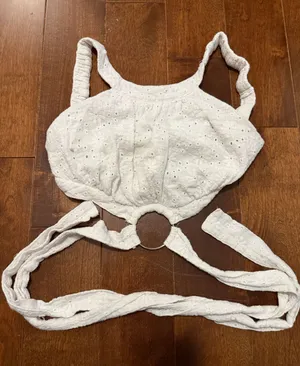 Sky to Moon Eyelet One-Piece backless tank thumbnail 1