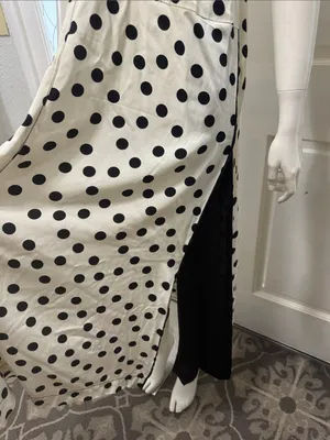 zara cotton polka dot dress limited edition side pocket size medium thumbnail 9