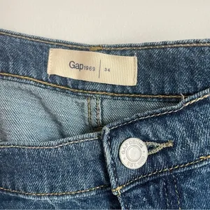 Classic GAP Y2K Denim Mini Skirt Waist‎ Size 34 thumbnail 3
