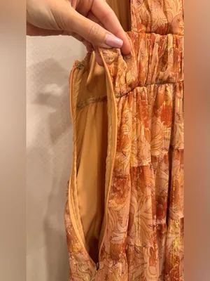 Let Me Be Floral Jacquard Tiered Maxi Dress in Rust-Pink thumbnail 11
