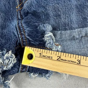 Levi’s 501 Original Cutoff Shorts W28 High Rise Button Fly Frayed Denim thumbnail 10