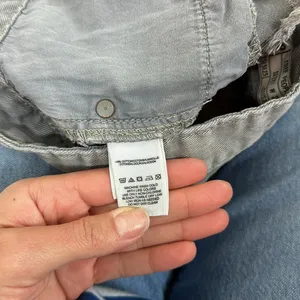 Free People‎ Grey Cotton Distressed Shorts Size 25 thumbnail 5