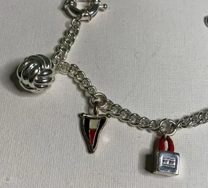 Tommy Hilfiger silver bracelet with charms thumbnail 3