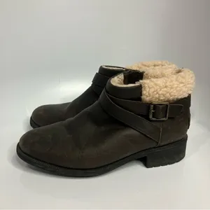 UGG Benson boot oiled leather shearling‎ lined waterproof size 9.5 thumbnail 5