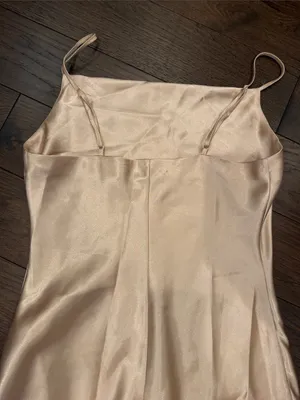 Altar'd State Carlotta Satin Slip Dress Midi Spaghetti Strap Medium - C27-105 thumbnail 10