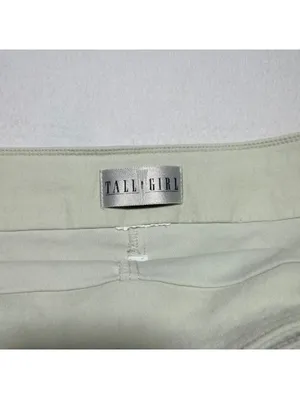 Tall Girl Women’s Size 16 Sage Gray Stretch Cotton Blend Side Slit Skirt thumbnail 4