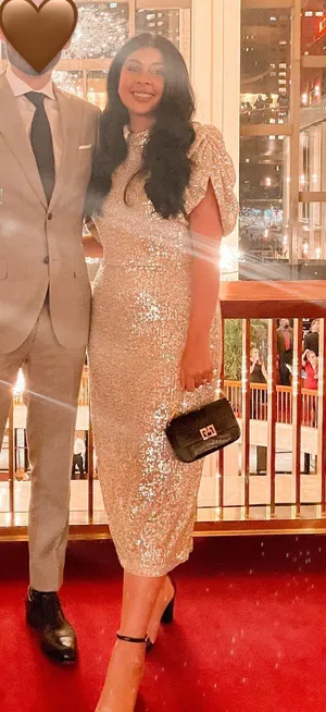 H&M Sequin Sparkle Dress thumbnail 2