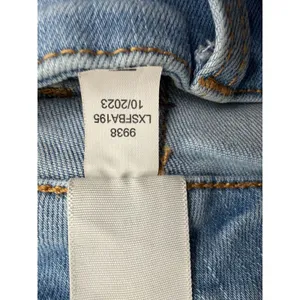 Aeropostale Low Rise Flare Jeans Light Wash Blue Patch Pockets LXSFBA195 25x30.5 thumbnail 8