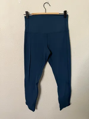 Lululemon‎ Align Pant 25" *Petal Night Diver Teal Blue Womens Size 8 thumbnail 2