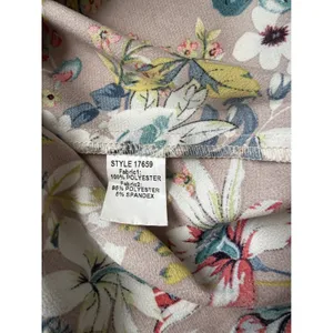 Luna Floral Wrap Dress Mauve Blue V-Neck Short Sleeve Small 17659 Soft‎ Romance thumbnail 7