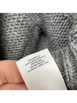 Lucky Brand Gray Cable Knit Half-Zip Pullover Sweater Womens Size Large thumbnail 11