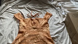Cider dress orange floral thumbnail 2