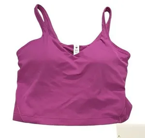 Lululemon Womens 6 Lululemon Align Tank Crop Top Vivid Plum‎ Purple Built In Bra thumbnail 1