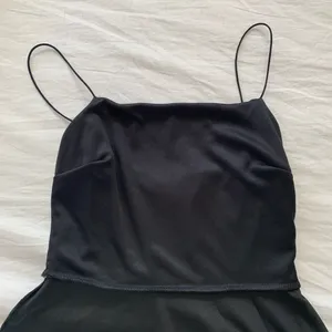 Urban Outfitters Black Velvet Straight-Neck Mini Dress thumbnail 11