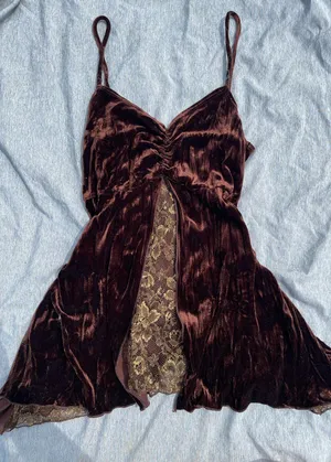 fairy velvet top Brown thumbnail 1