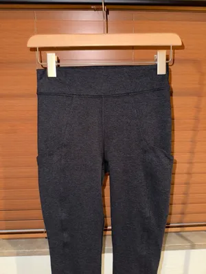 Lululemon Dark Grey Mid Rise Pocket Leggings thumbnail 2