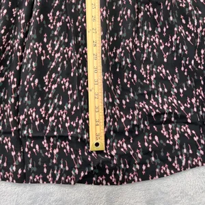 Garnet Hill Micro Floral Print Dress V-Neck Long Sleeve‎ Casual Midi Dress 12 thumbnail 11
