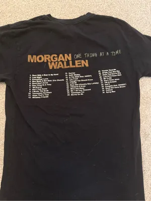 Morgan Wallen “One Day at a Time” concert tee Size SMALL thumbnail 2