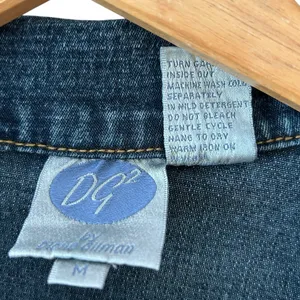 Diane Gilman Women’s Denim‎ Funky Boho Jacket Rhinestone Buttons Beaded Fringe thumbnail 7
