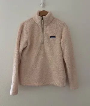 Patagonia Women's Los Gatos 1/4-Zip fleece pullover in light pink thumbnail 1